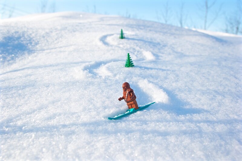 Lego Figure Snowboarding