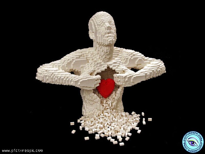 Lego Figure with Heart
