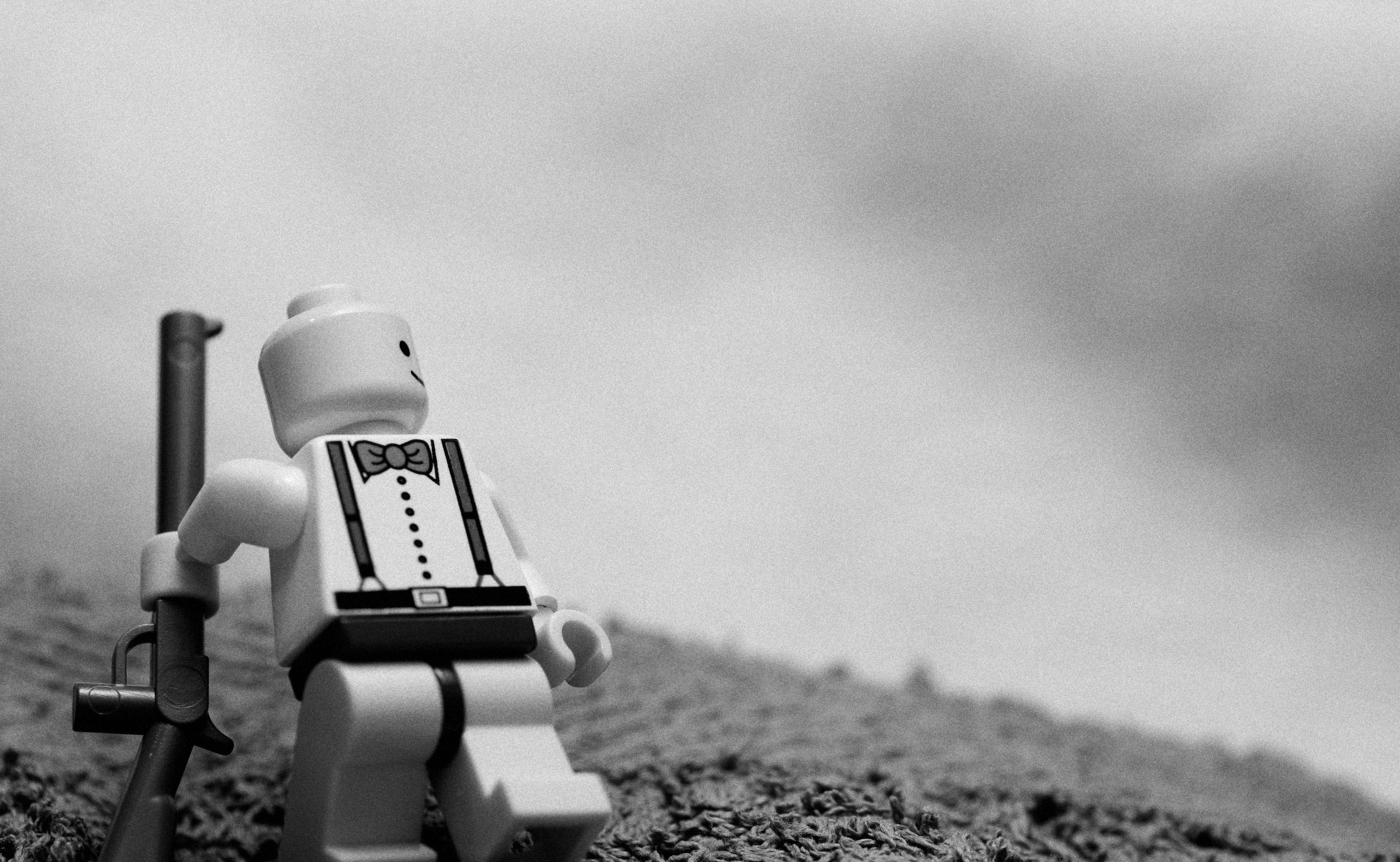 Lego figure with rifle