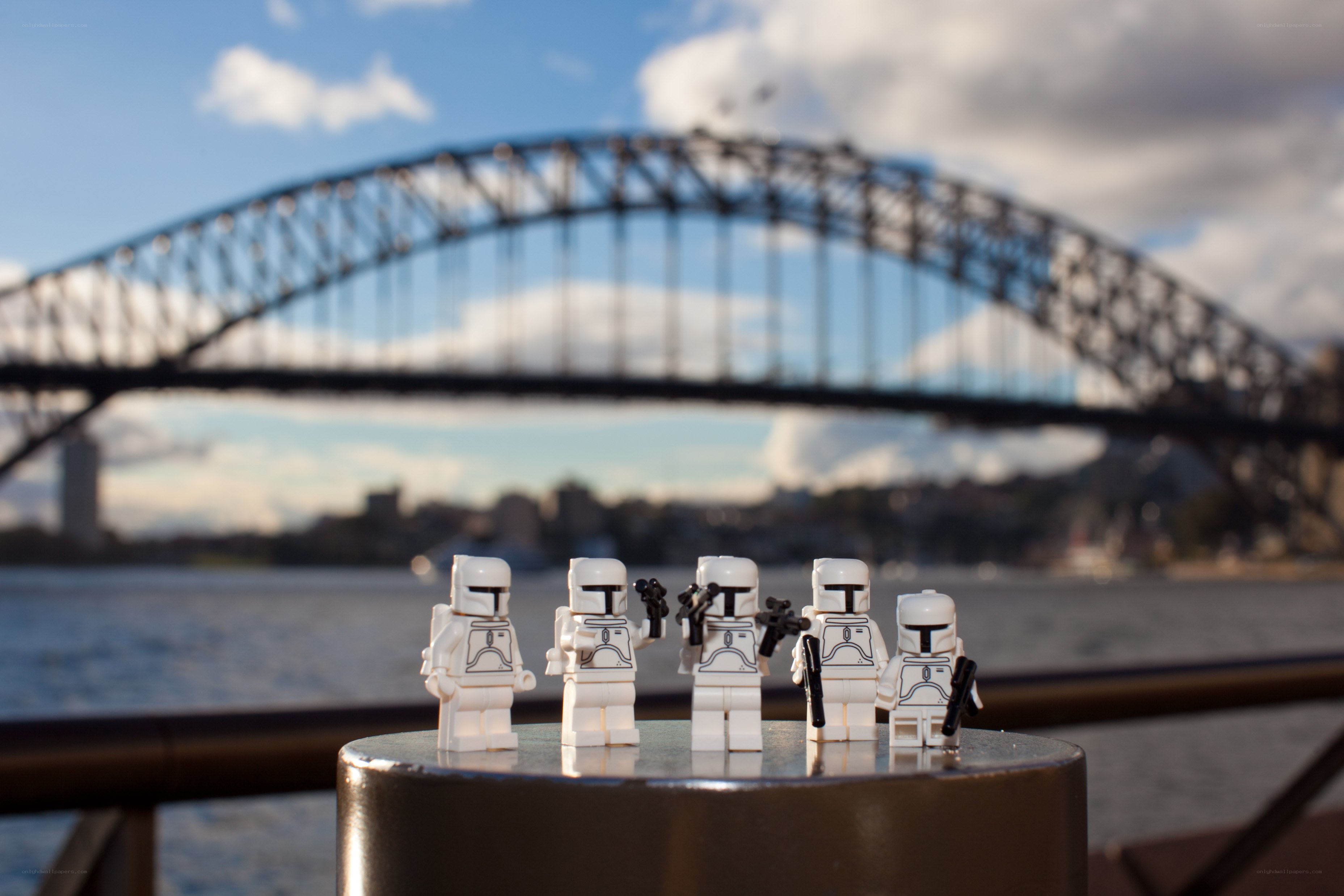 Lego figures by Sydney Harbour