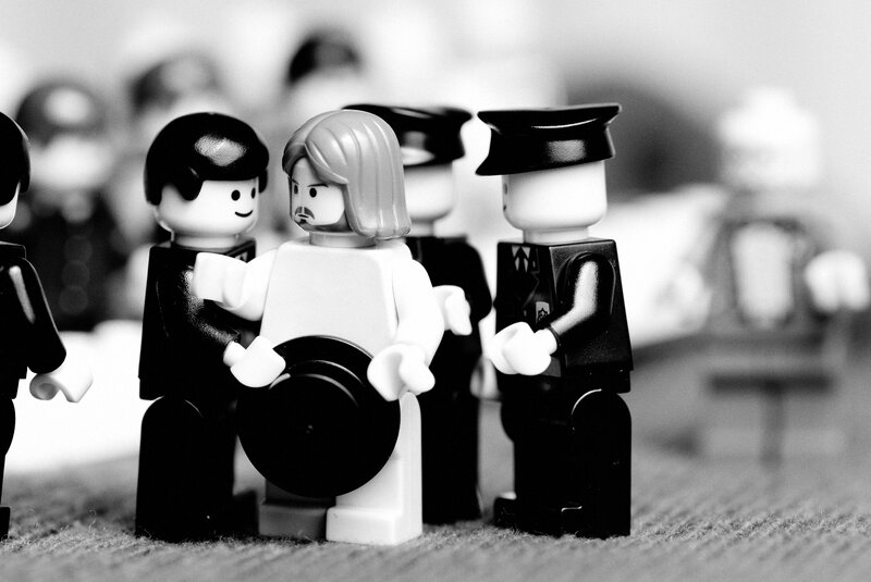 Lego Figures in Arrest