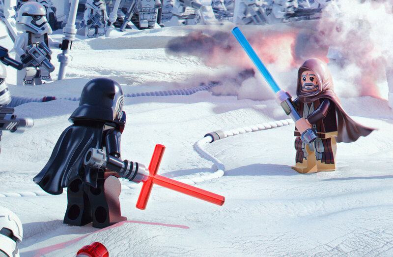Lego Figures in Battle