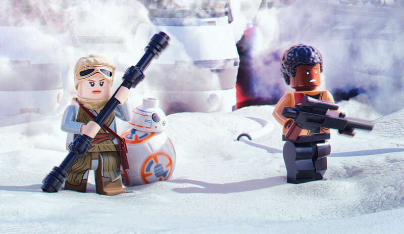 Lego Figures in Snow — White