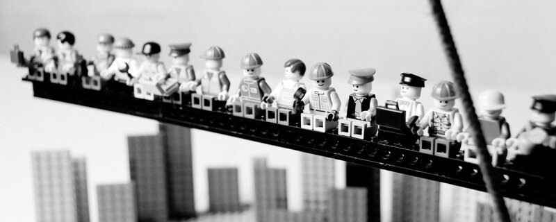 Lego Figures on Bridge