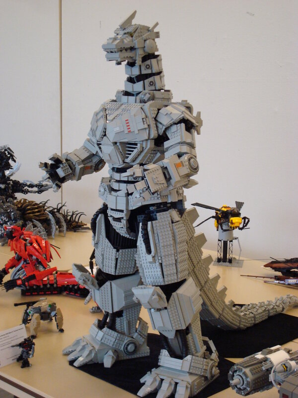 Lego Godzilla model display