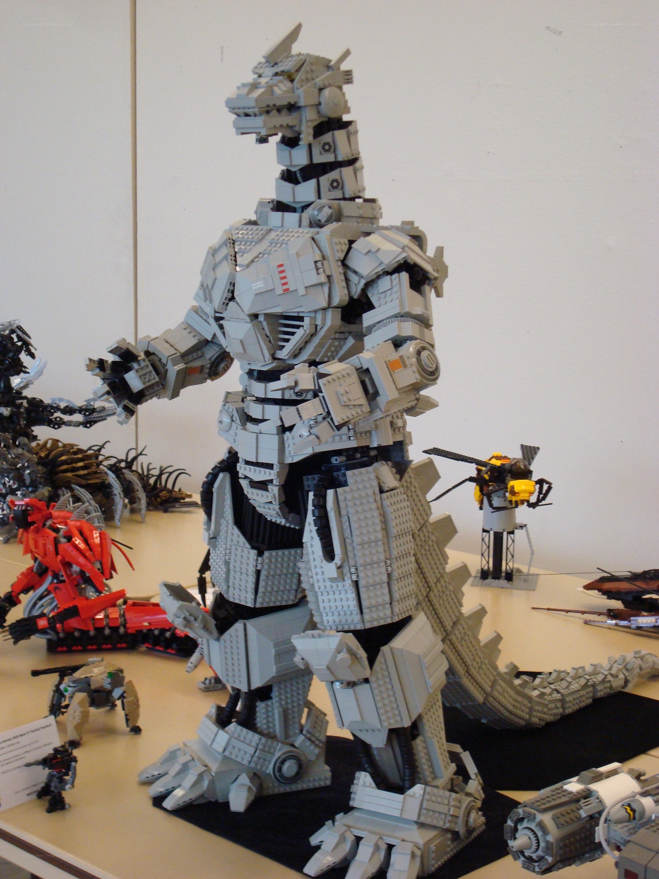 Lego Godzilla model display