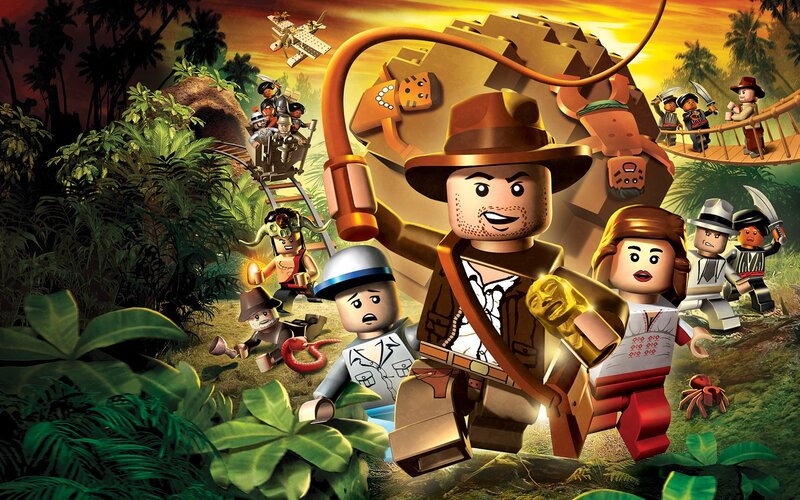 Lego Indiana Jones Character — Green, Dramatic
