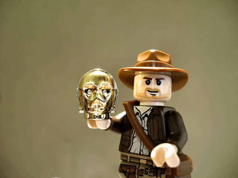 Lego Indiana Jones with C-3PO head