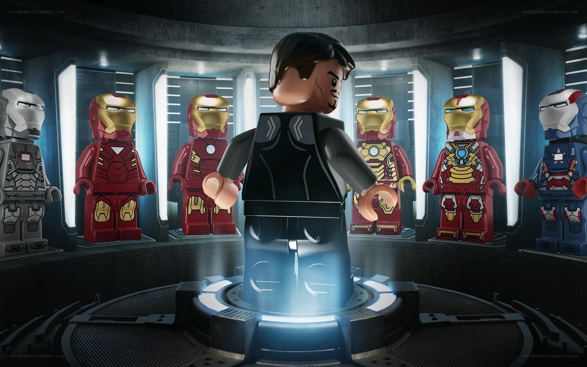 Lego Iron Man suit display