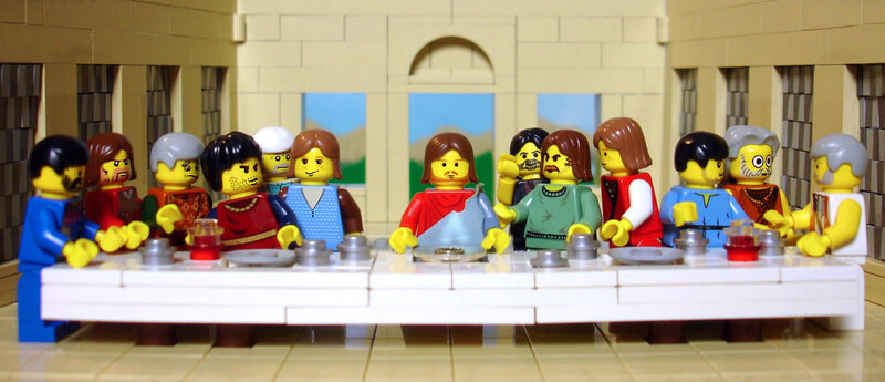Lego Last Supper scene
