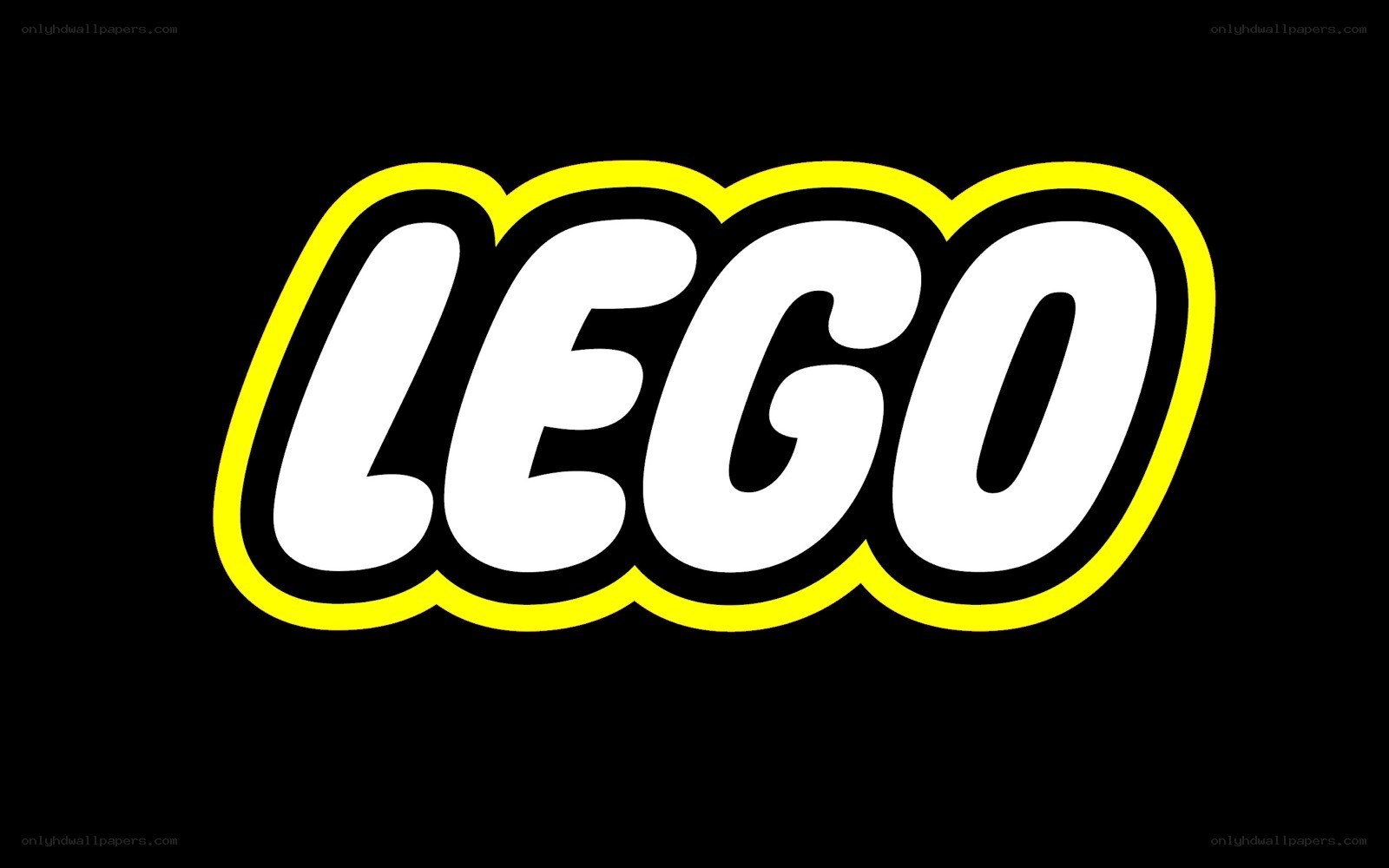 LEGO logo on black background