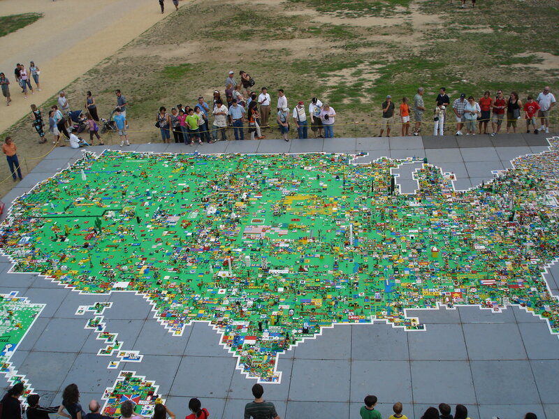 Lego map of the United States