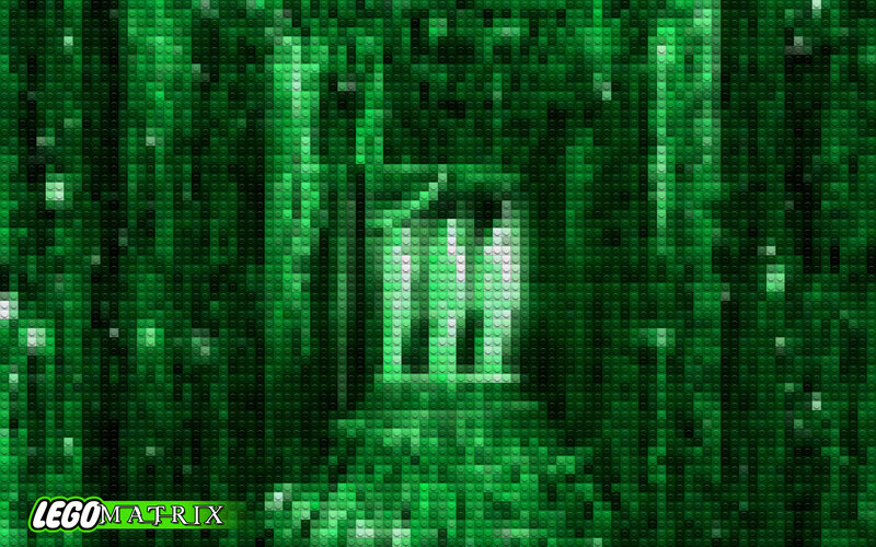 Lego Matrix digital rain