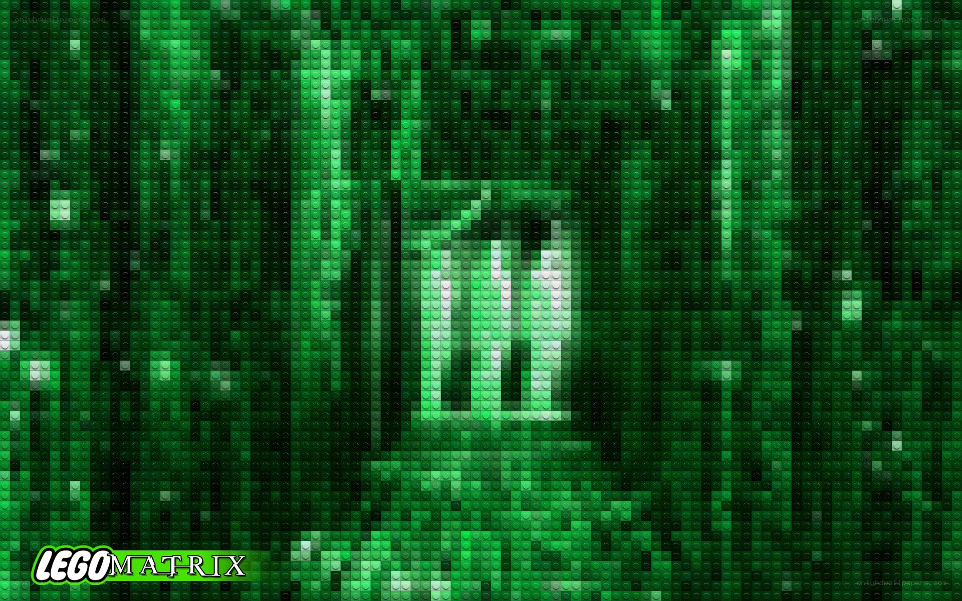 Lego Matrix digital rain