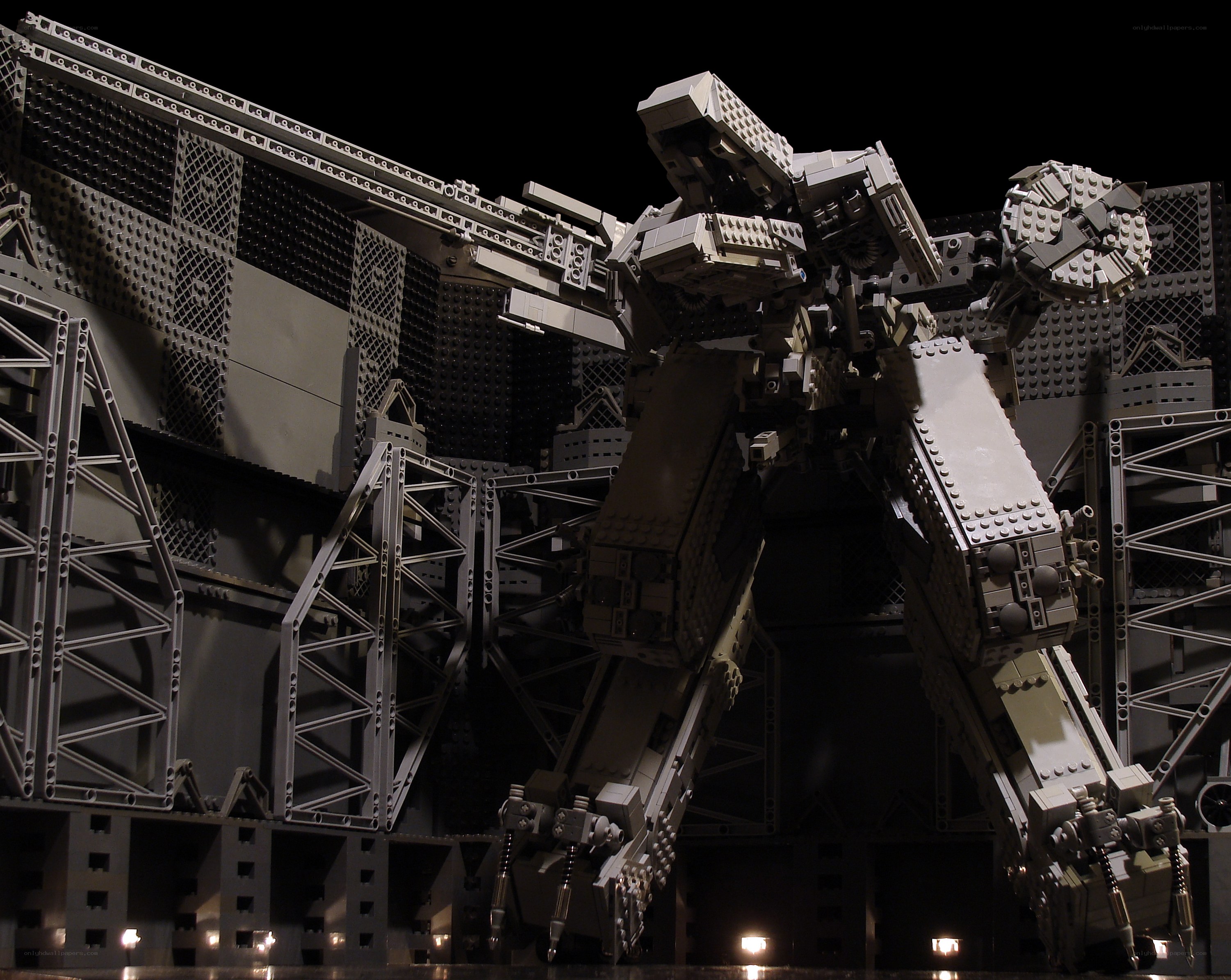 Lego mech model display