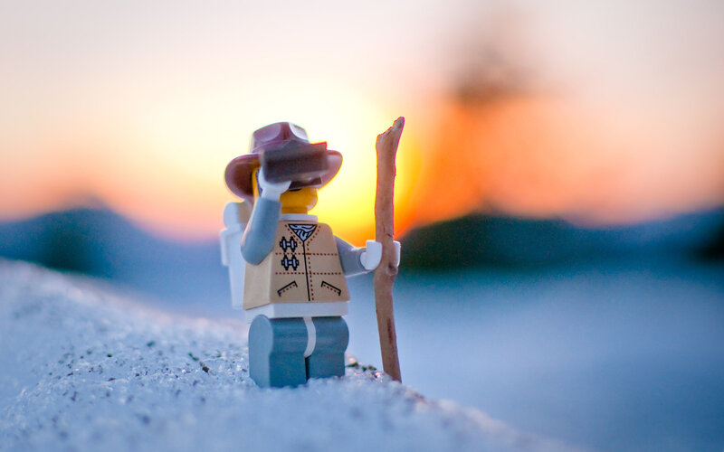 Lego Minifigure in Snow