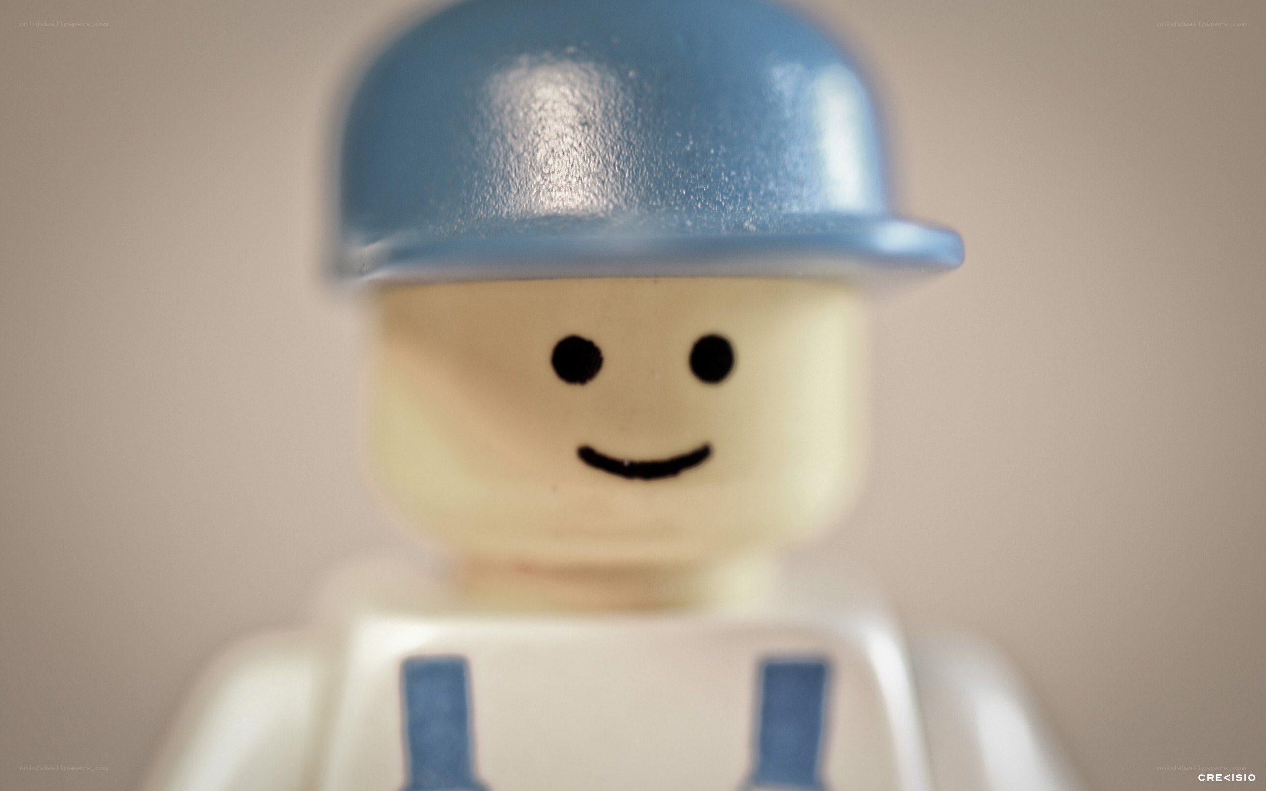 Lego minifigure with helmet