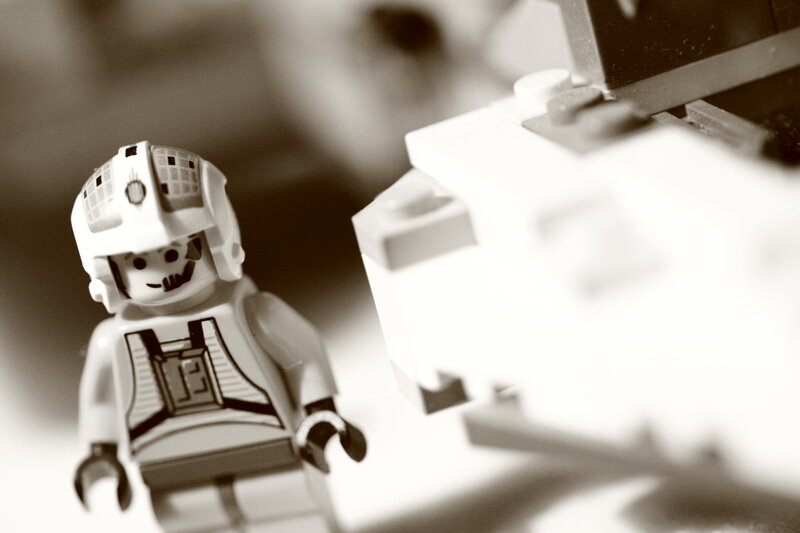 Lego minifigure with helmet