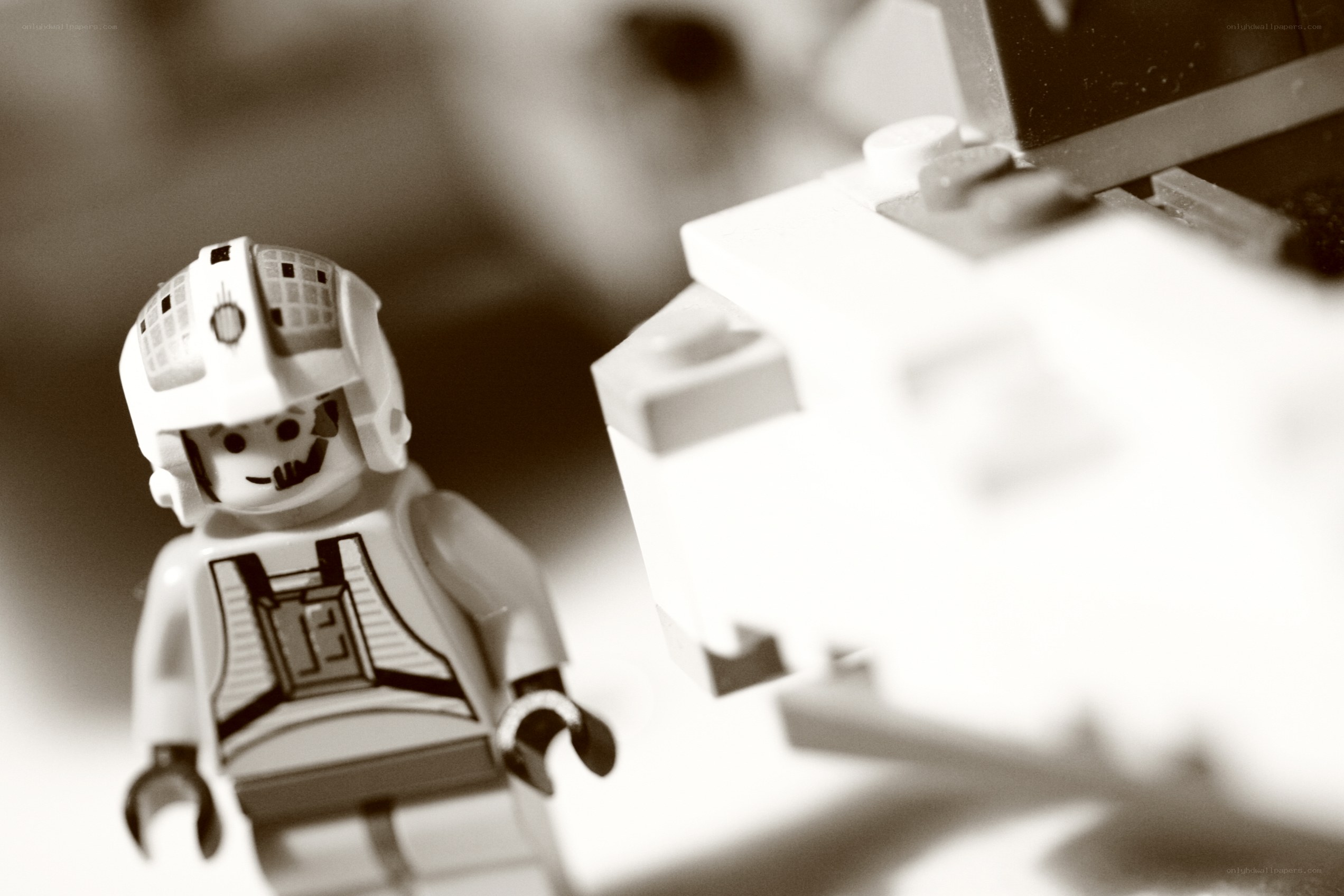 Lego minifigure with helmet