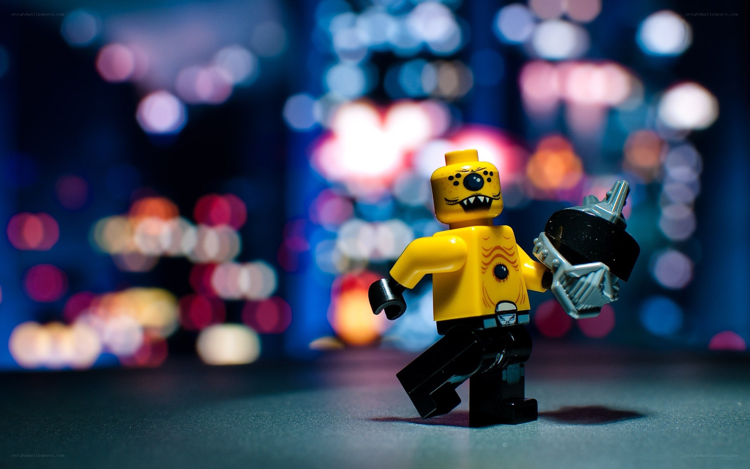Lego minifigure with weapon