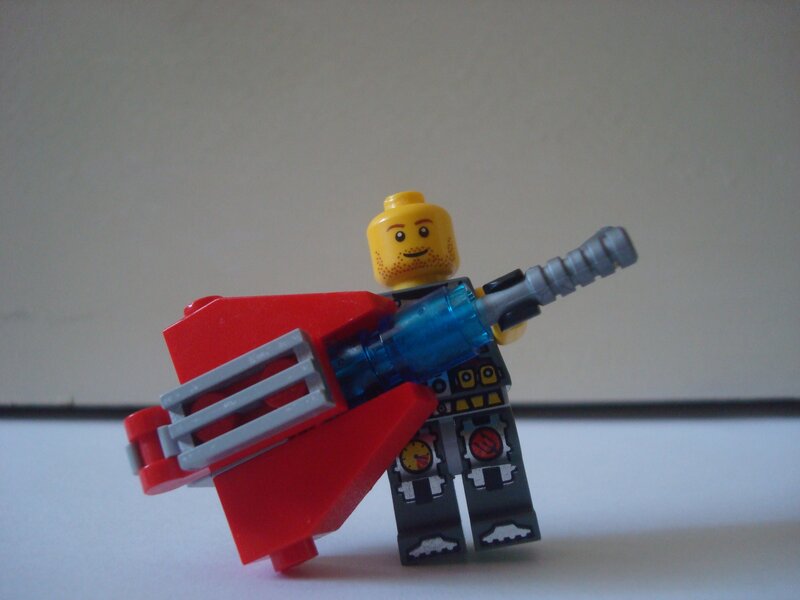 Lego minifigure with weapon