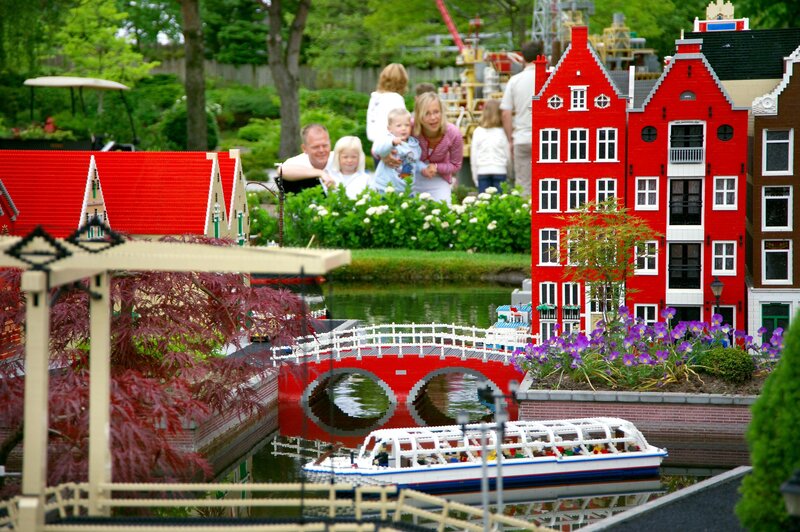 Lego model of Dutch canal