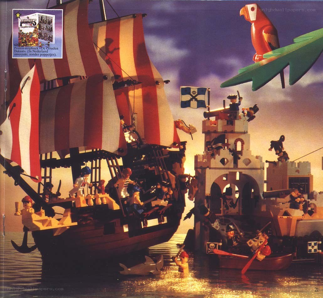 Lego pirate ship battle