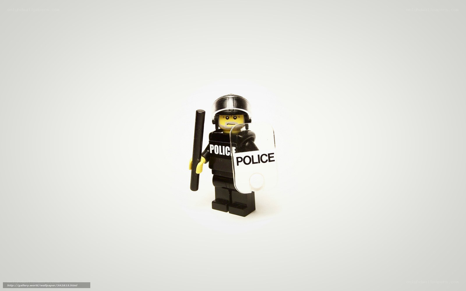 Lego police officer minifigure