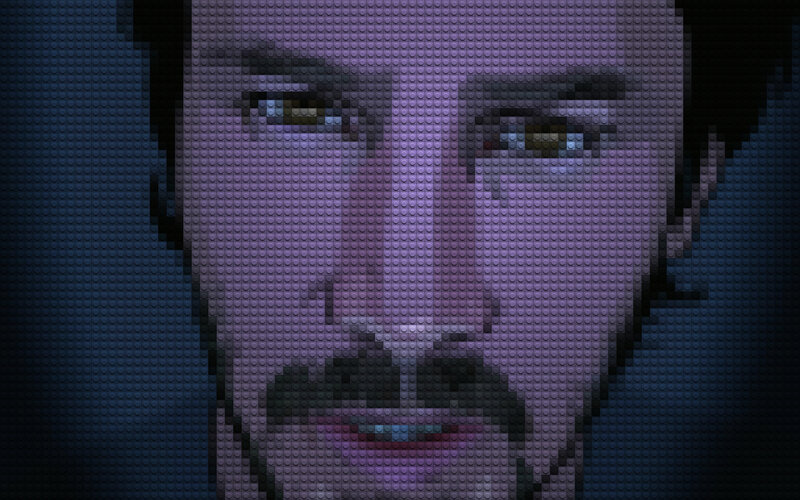 Lego portrait of a man