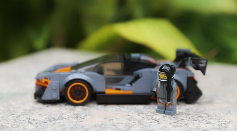 Lego Race Car and Minifigure