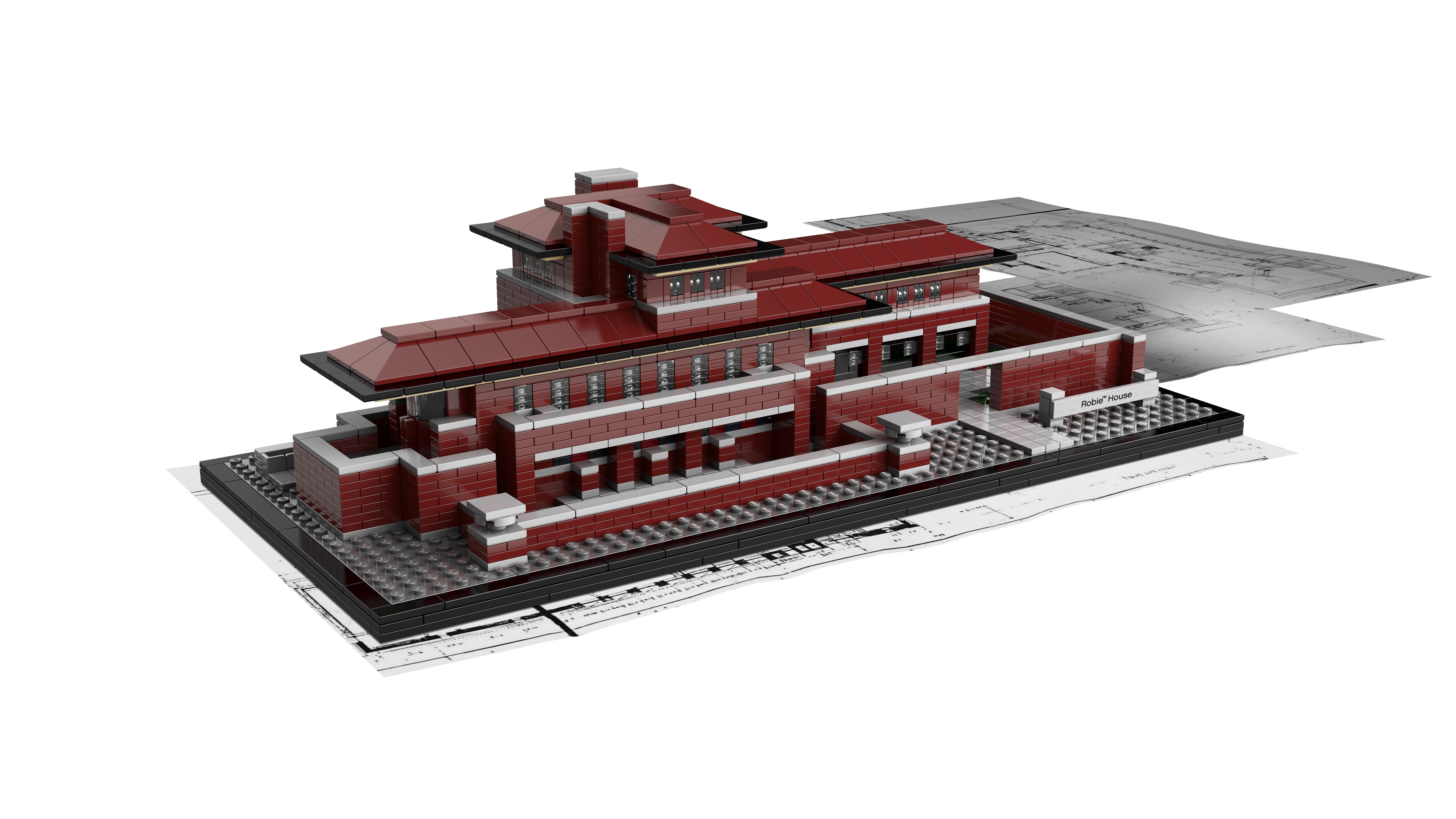 Lego Robie House model