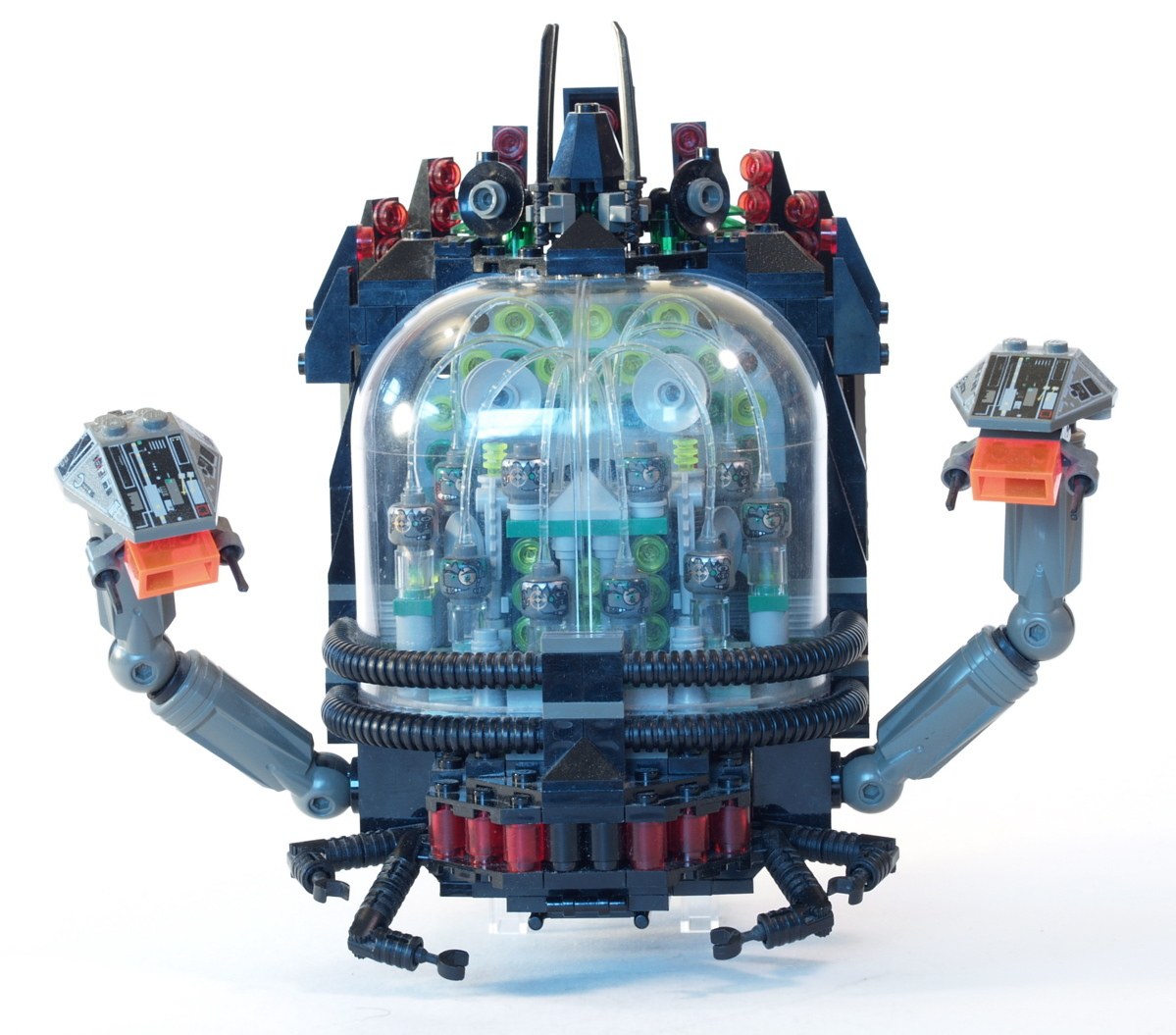 Lego robot with transparent dome