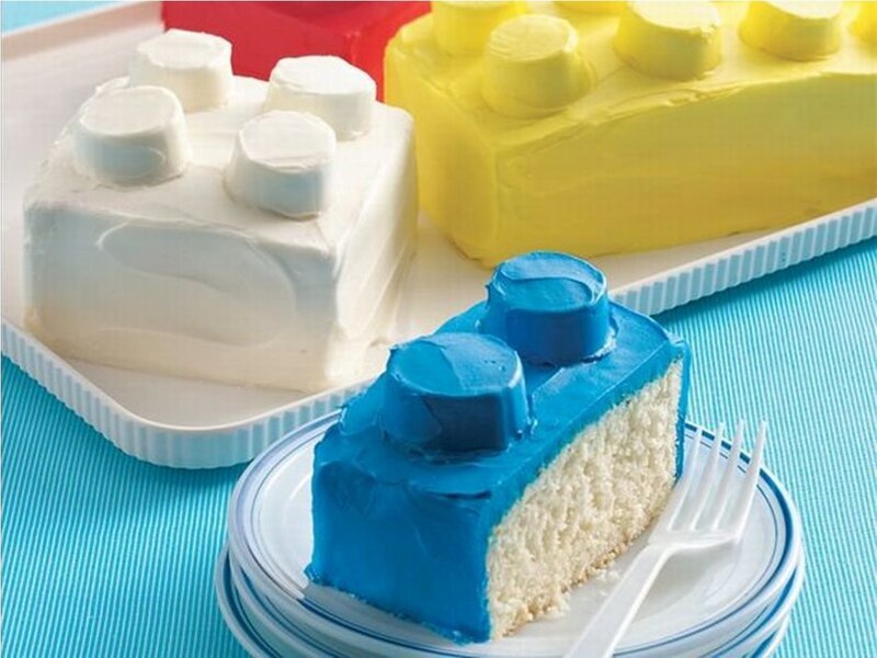 Lego-shaped Cakes