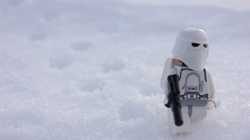 Lego Snowtrooper in Snow