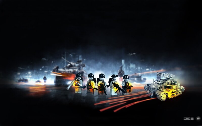 LEGO Soldiers and Tank