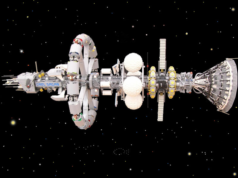 LEGO Spaceship Model — White