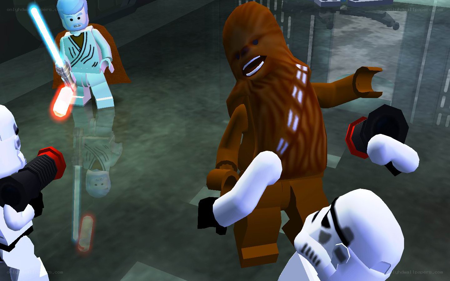 Lego Star Wars battle scene