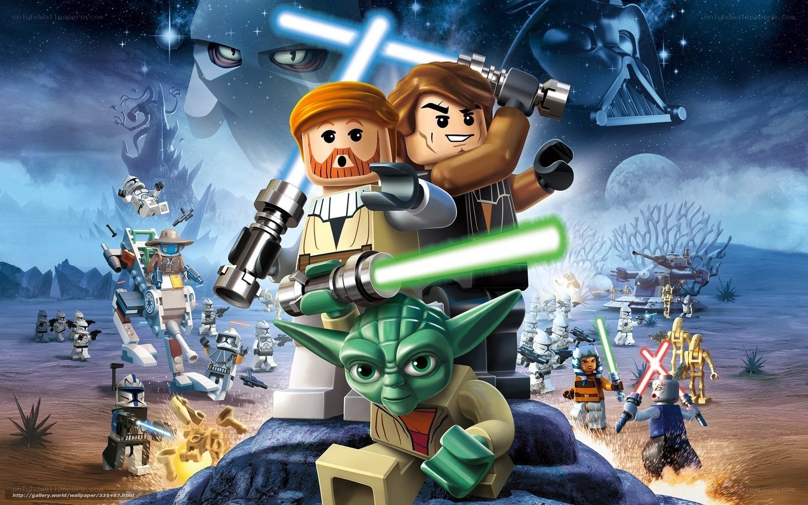 Lego Star Wars battle scene