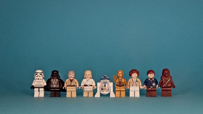 Lego Star Wars Figures — Blue, Neutral