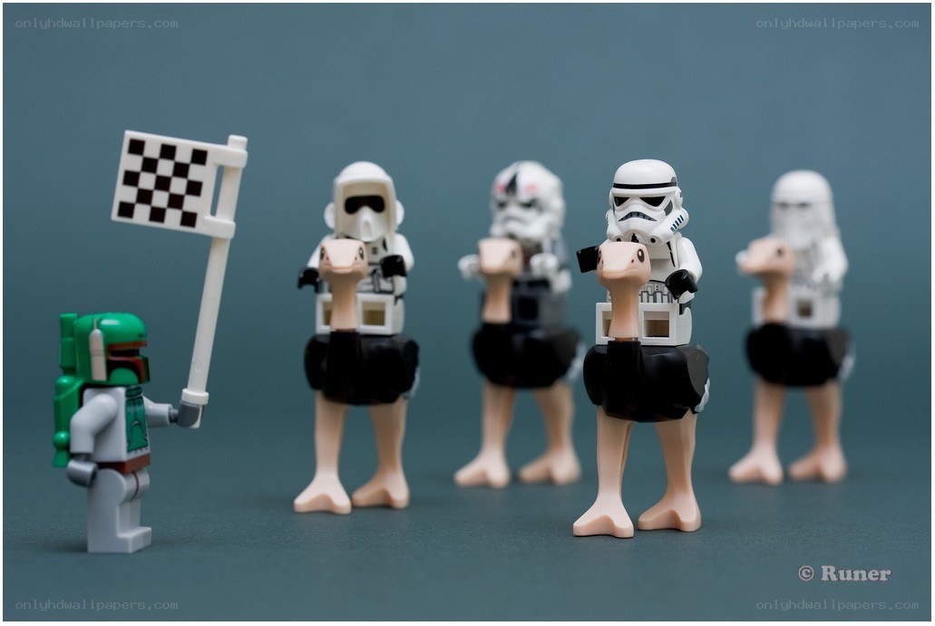 Lego Star Wars race scene
