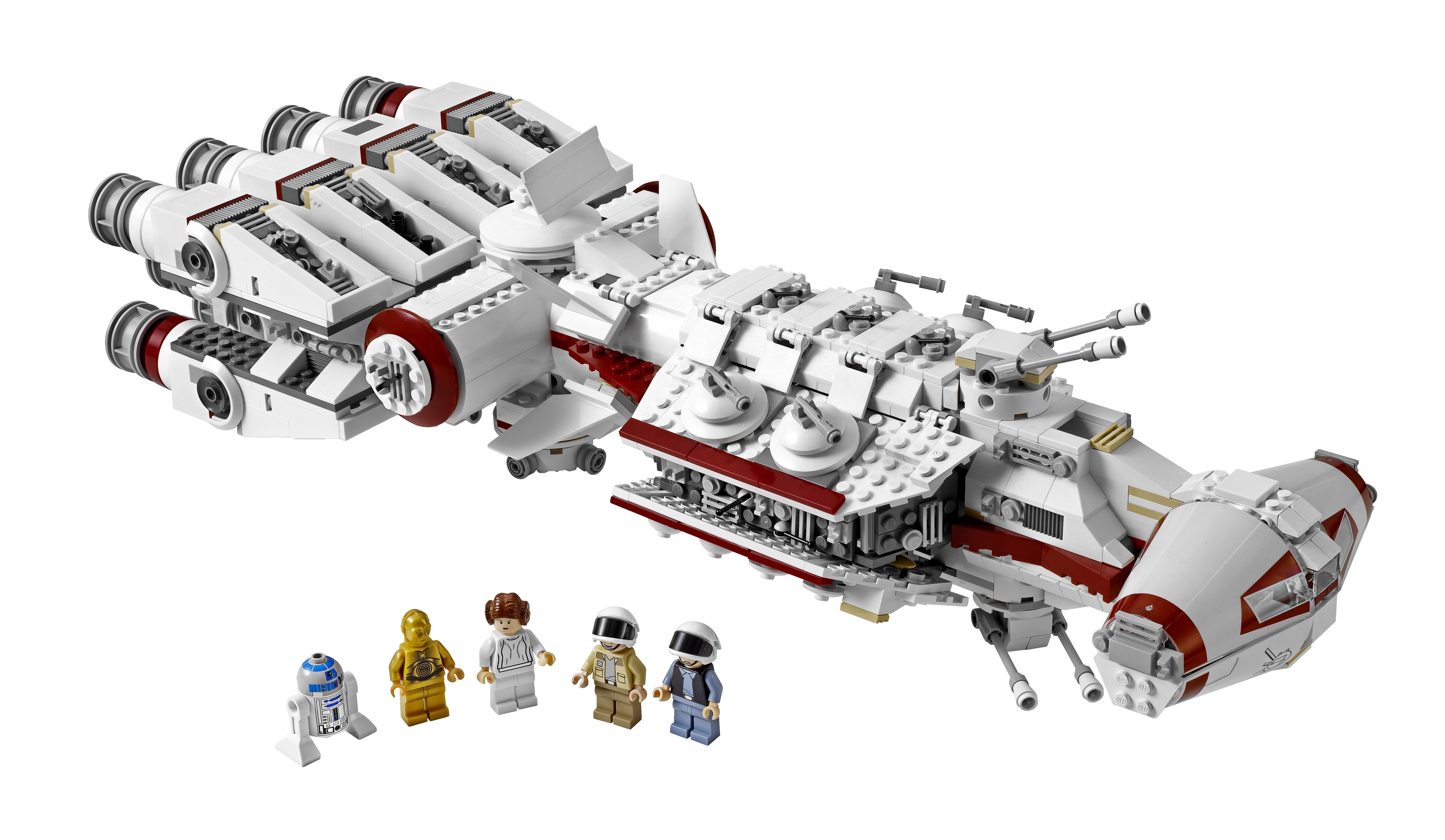 LEGO Star Wars ship with minifigures