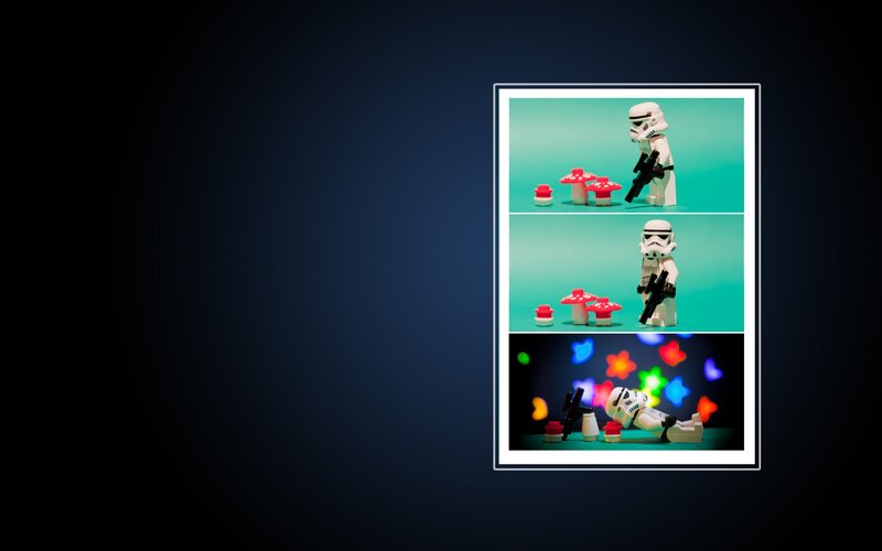 Lego stormtrooper collage