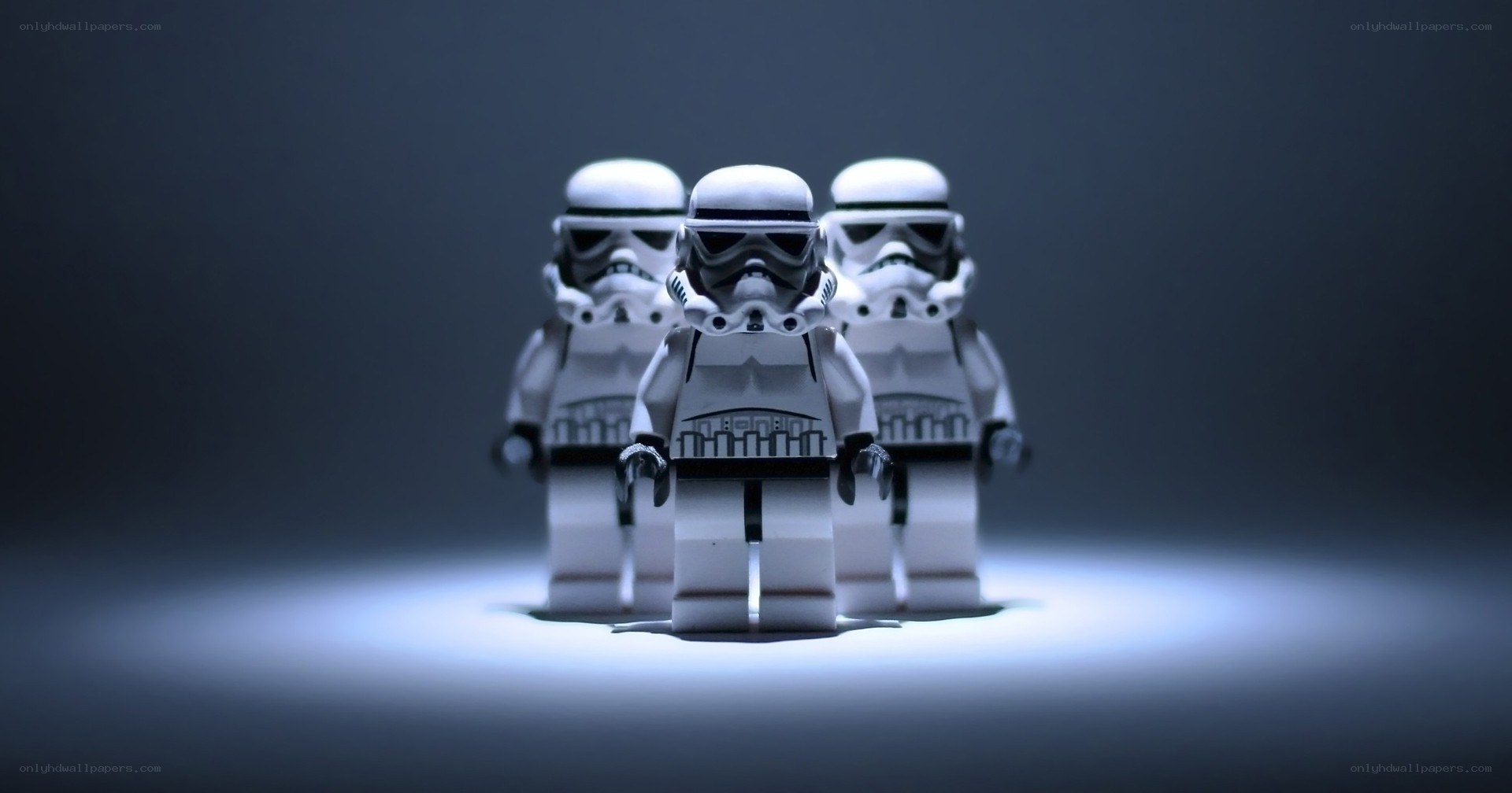 Lego stormtroopers in spotlight