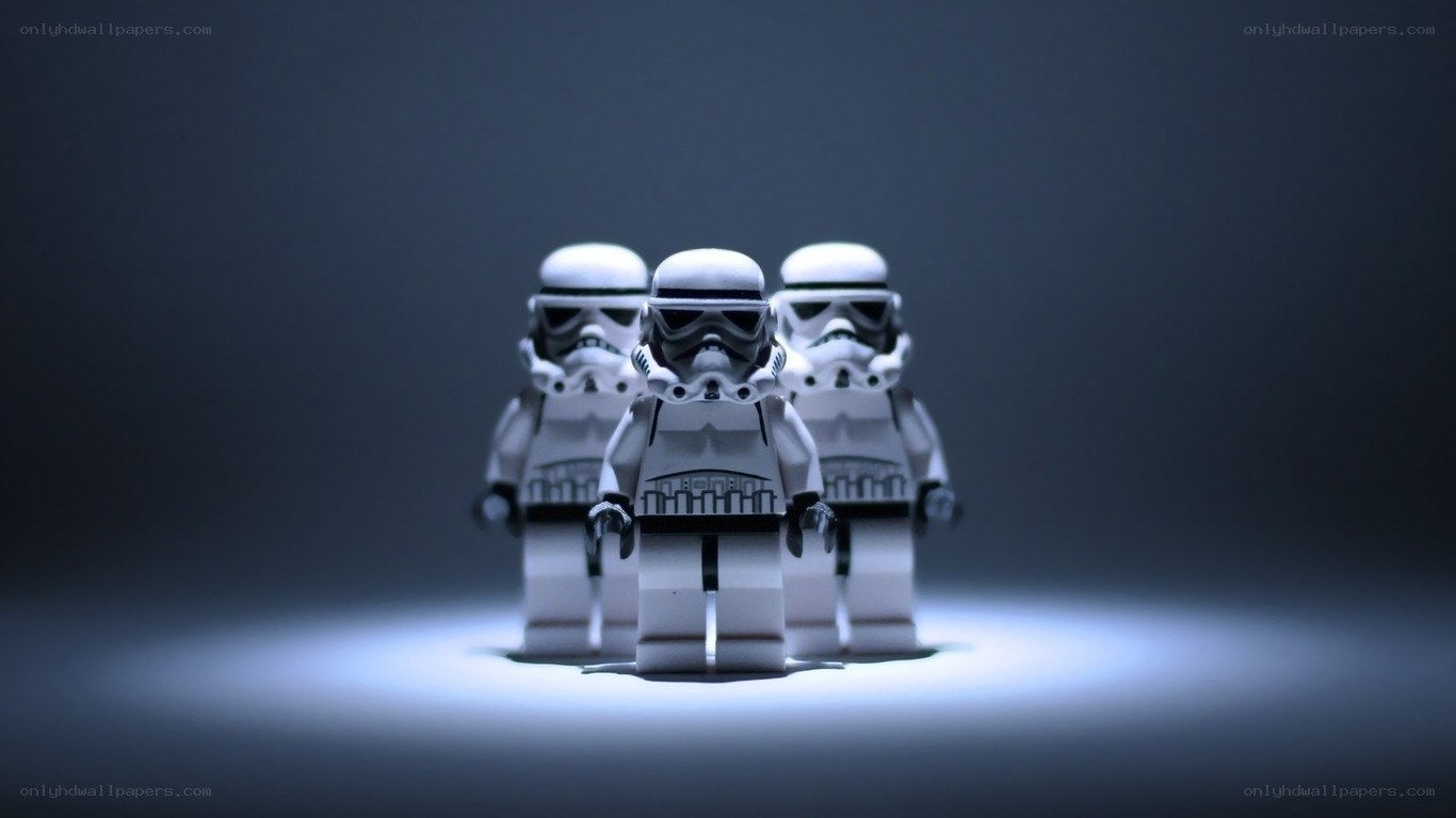 Lego stormtroopers in spotlight