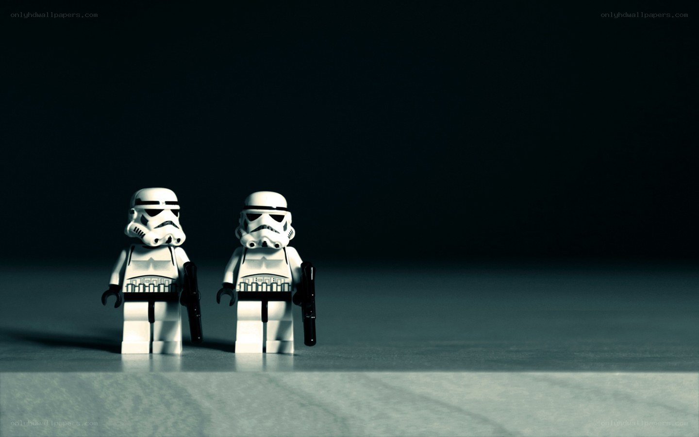 Lego stormtroopers standing