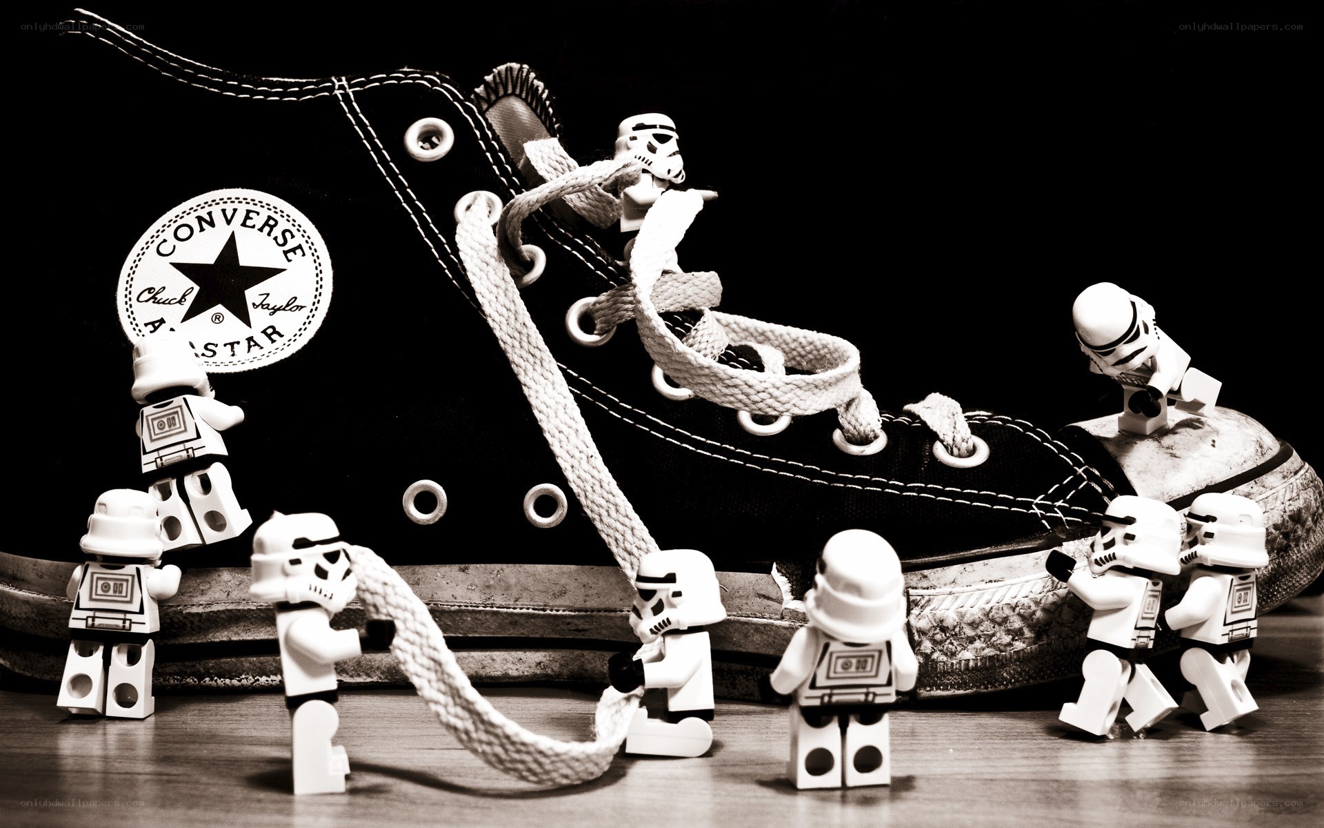 Lego stormtroopers with Converse shoe