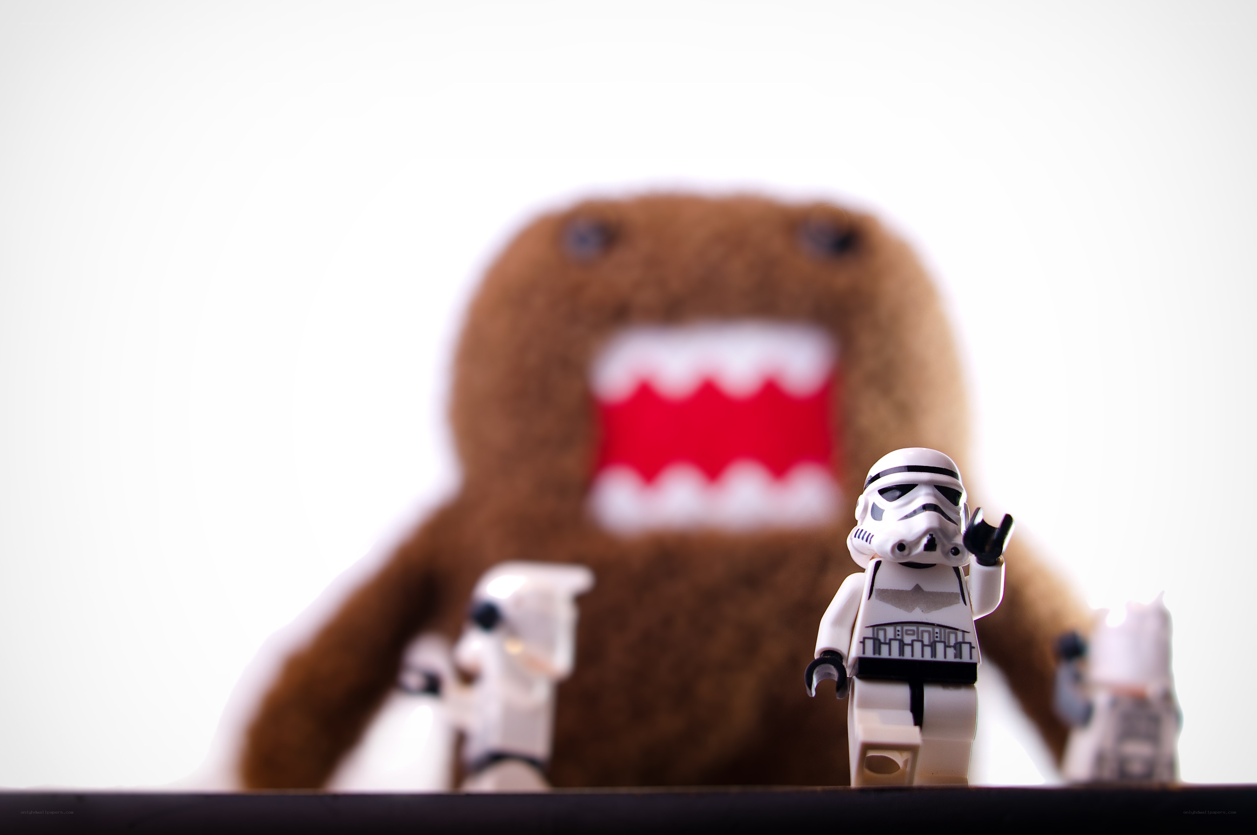 Lego stormtroopers with Domo