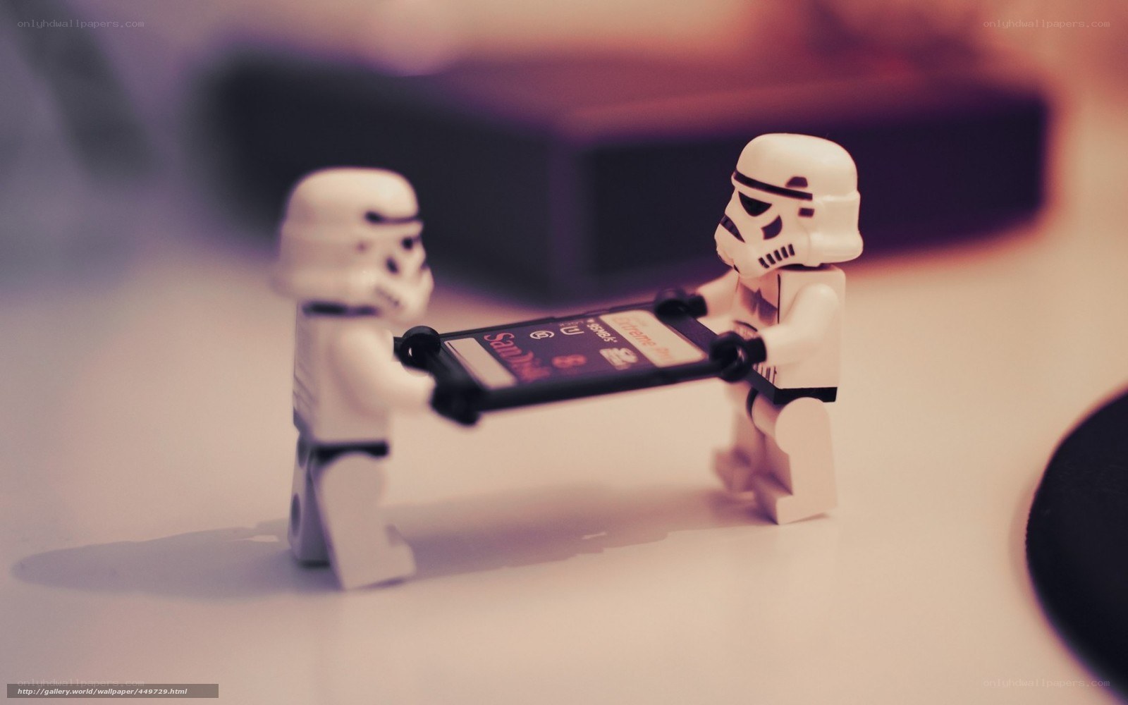 Lego stormtroopers with SD card