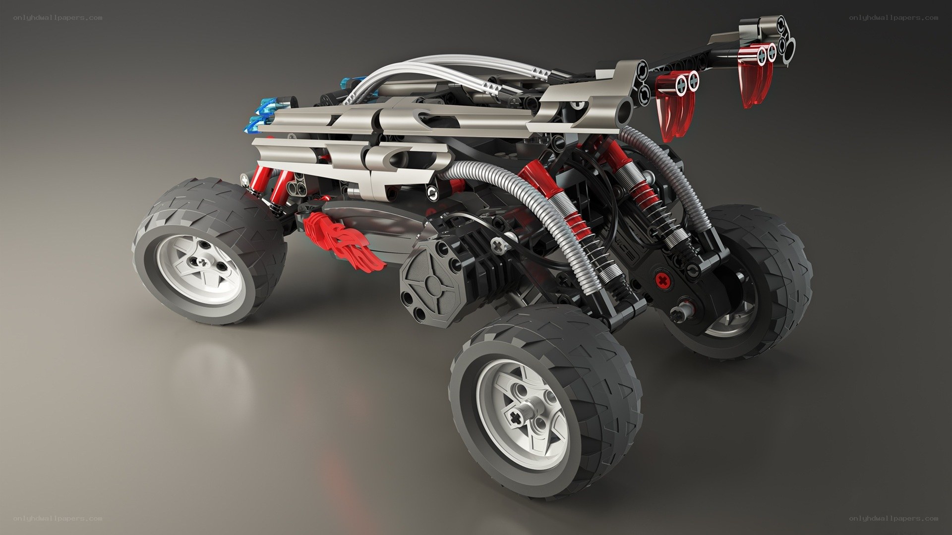 Lego-style off-road vehicle