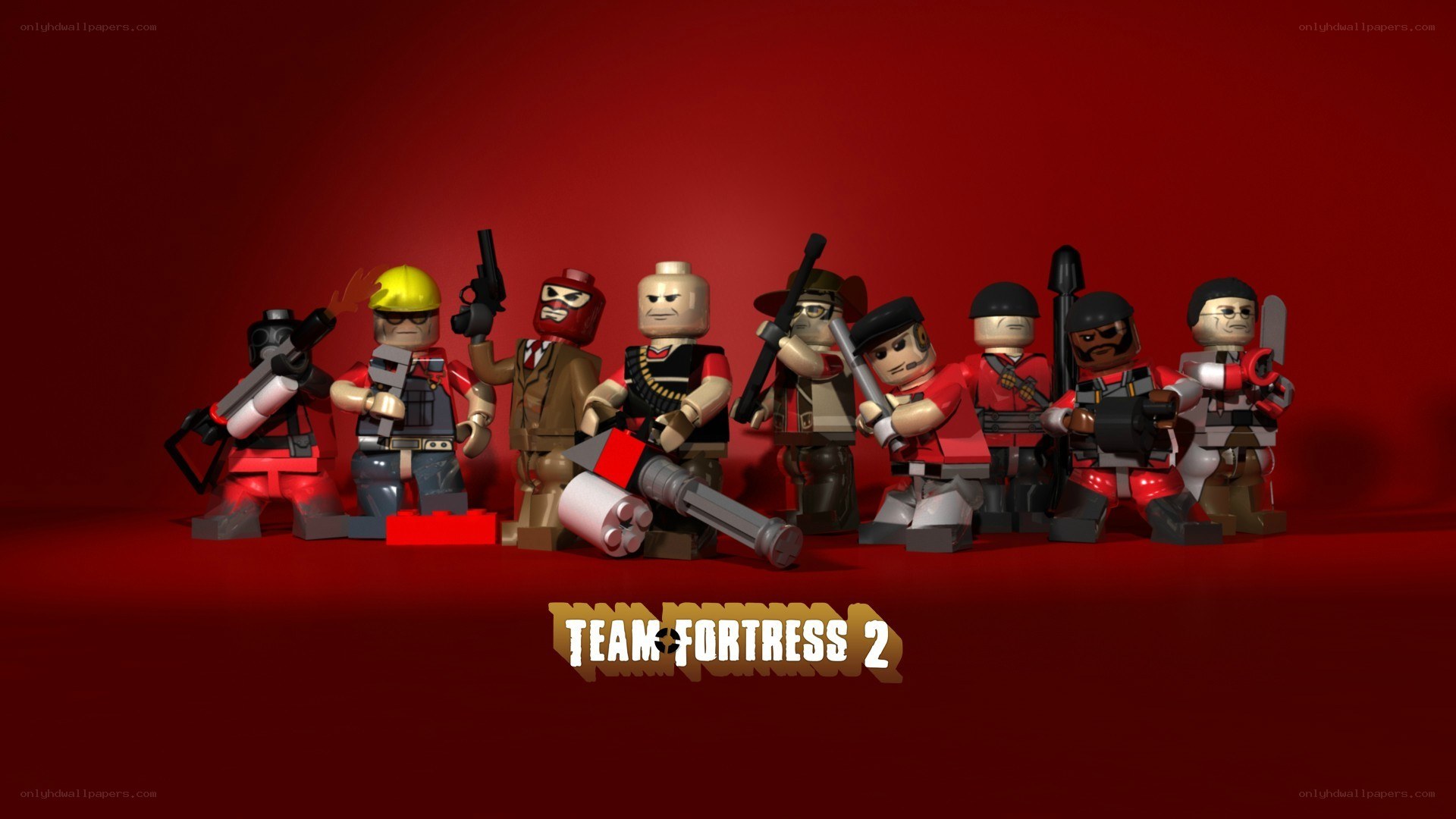 Lego Team Fortress 2 characters